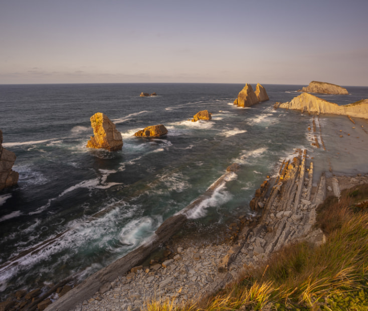 Aerial view of the broken thing in cantabria