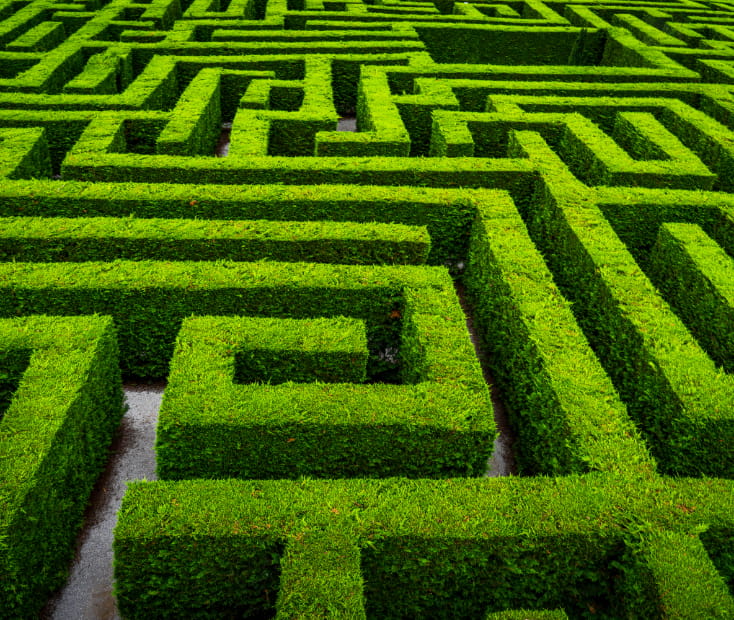 Photograph of the Labyrinth of Villapresente in Cantabria